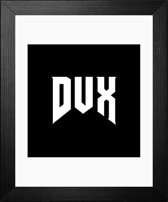Framed Print : DUX letter logo design for technology company Framed Print : DUX letter logo design for technology company