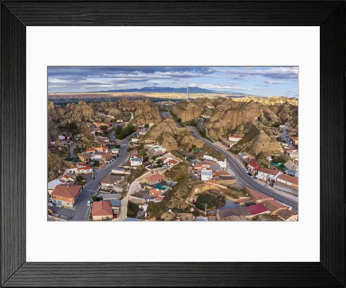 Framed Print : cave houses in the town of Purullena Framed Print : cave houses in the town of Purullena
