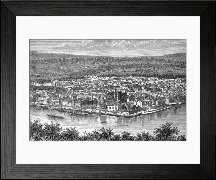 Framed Print : The city of Koblenz, Rhineland-Palatinate Framed Print : The city of Koblenz, Rhineland-Palatinate