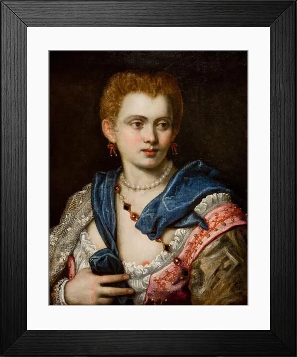 Framed Print : This 16th-century portrait by Jacopo Tintoretto possibly depicts Veronica Franco Framed Print : This 16th-century portrait by Jacopo Tintoretto possibly depicts Veronica Franco