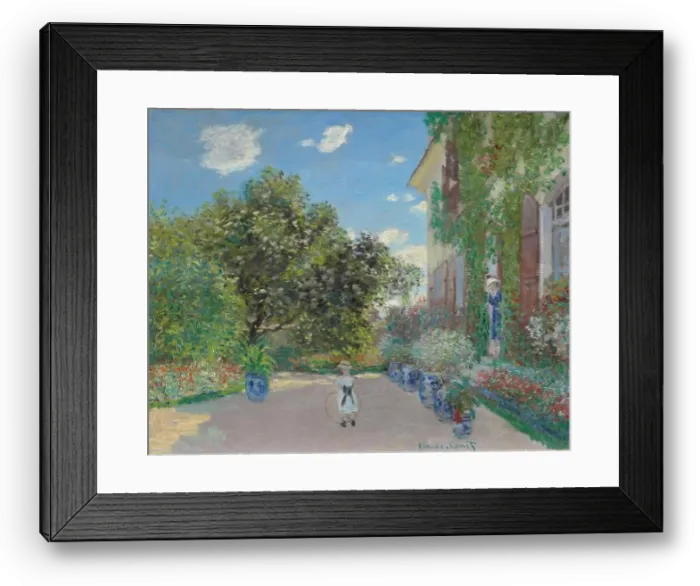 Framed Print : Claude Monet. The Artist's House at Argenteuil Framed Print : Claude Monet. The Artist's House at Argenteuil