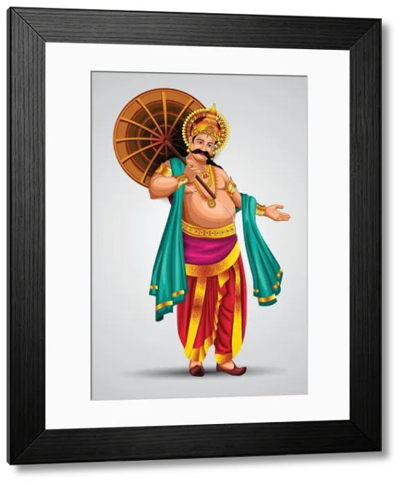 Framed Print : mahabali or maveli, Kerala old king. he is coming for every year onam celebration Framed Print : mahabali or maveli, Kerala old king. he is coming for every year onam celebration