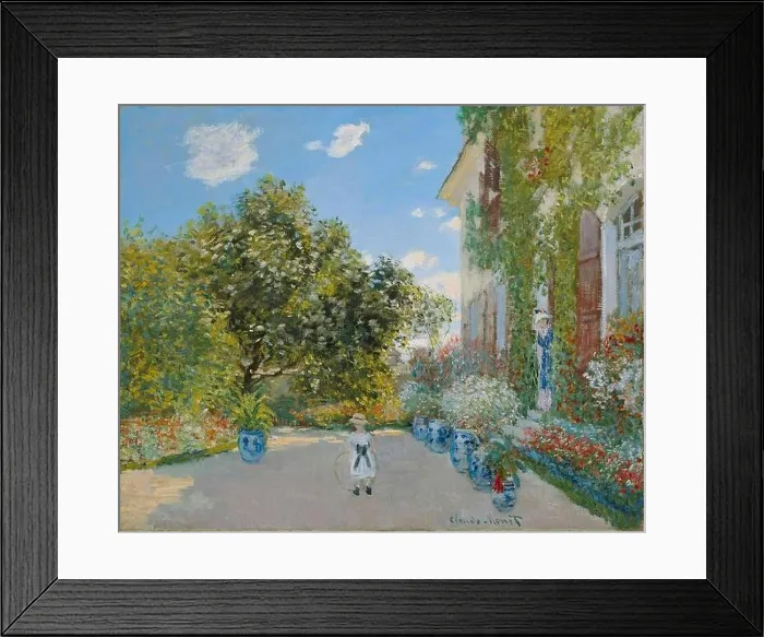 Framed Print : Claude Monet - The Artist's House at Argenteuil Framed Print : Claude Monet - The Artist's House at Argenteuil