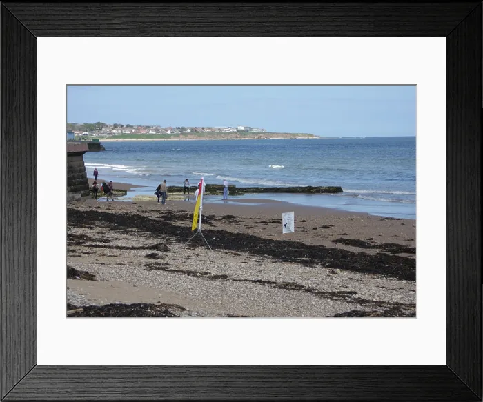 Framed Print : People on Roker Beach, sunderland Framed Print : People on Roker Beach, sunderland