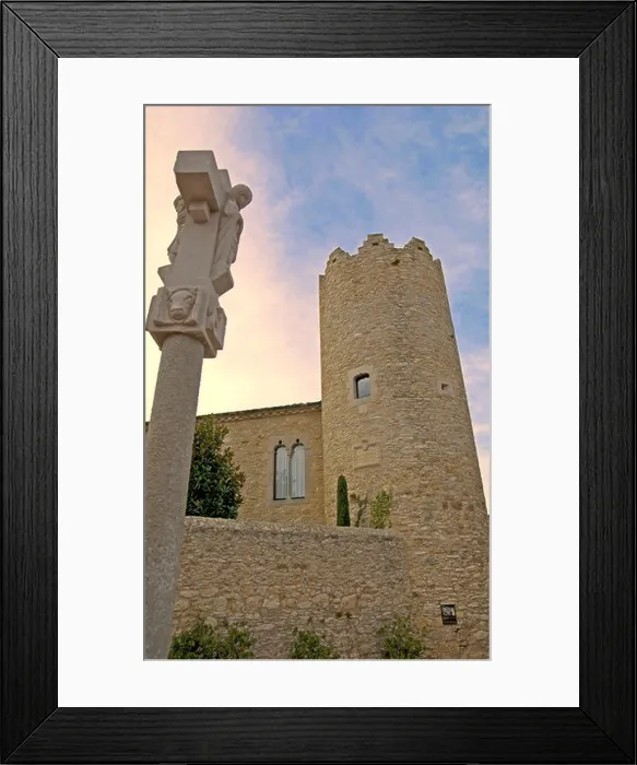 Framed Print : el crist de la tramuntana, begur, catalonia Framed Print : el crist de la tramuntana, begur, catalonia