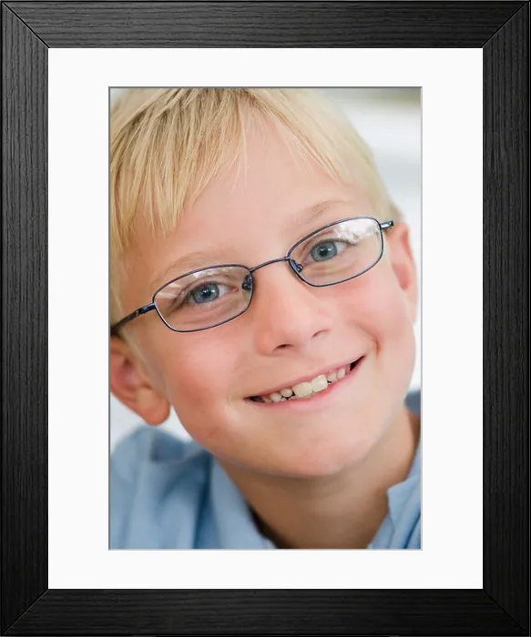 Framed Print : USA, New York State, Old Westbury, Portrait of blonde boy wearing glasses Framed Print : USA, New York State, Old Westbury, Portrait of blonde boy wearing glasses