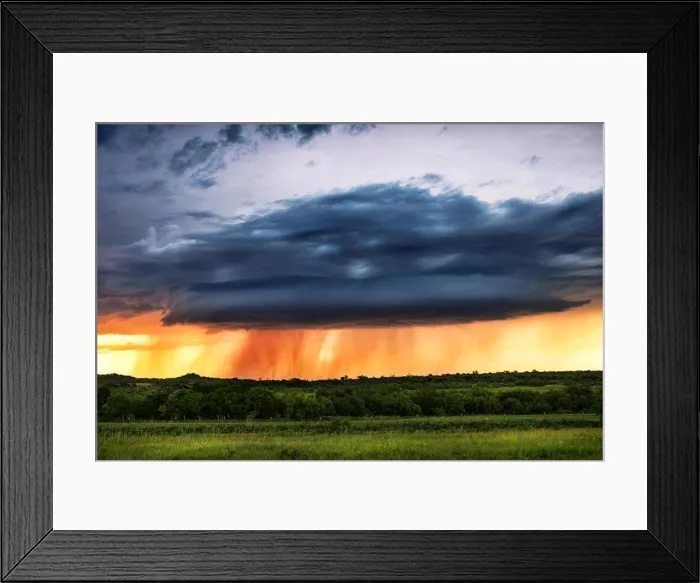 Framed Print : Supercell thunderstorm at sunset near Roby, Texas Framed Print : Supercell thunderstorm at sunset near Roby, Texas