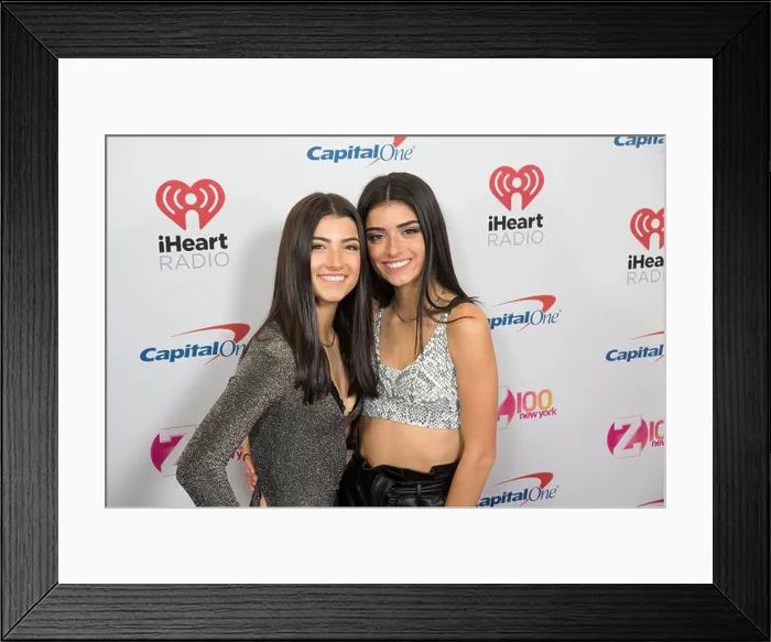 Framed Print : Charli D'Amelio and Dixie D'Amelio arrive at iHeartRadio's Z100 Jingle Ball 2019 at Madison Square Garden on December Framed Print : Charli D'Amelio and Dixie D'Amelio arrive at iHeartRadio's Z100 Jingle Ball 2019 at Madison Square Garden on December