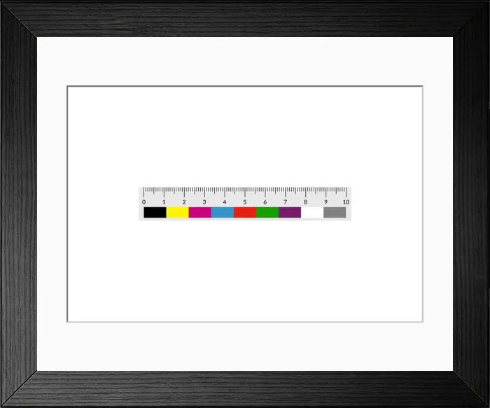 Framed Print : Forensic or police ruler with a color swatches Framed Print : Forensic or police ruler with a color swatches