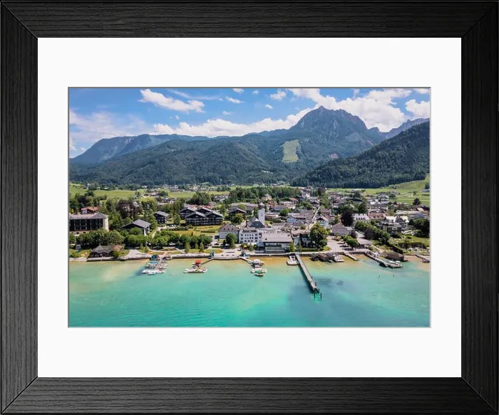Framed Print : Strobl at the Wolfgangsee Lake in Salzkammergut Framed Print : Strobl at the Wolfgangsee Lake in Salzkammergut