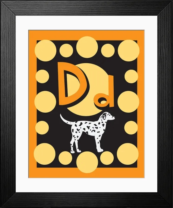 Framed Print : Flash Card Letter D nouns. See whole alphabet in my series! Framed Print : Flash Card Letter D nouns. See whole alphabet in my series!