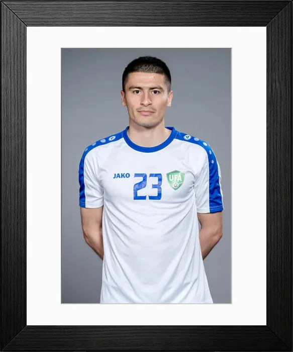 Framed Print : Portrait of Odiljon Hamrobekov of Uzbekistan national football team for the 2019 China Cup International Football Framed Print : Portrait of Odiljon Hamrobekov of Uzbekistan national football team for the 2019 China Cup International Football