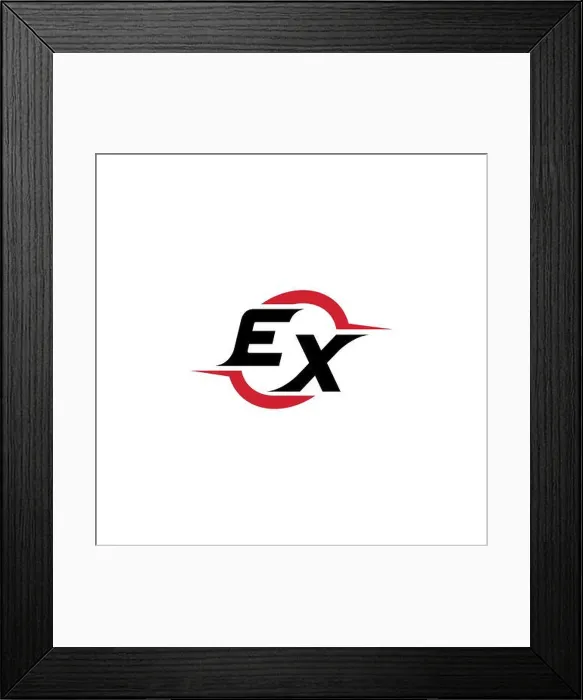 Framed Print : EX initial logo cool and stylish concept for esport or gaming logo as your inspirational Framed Print : EX initial logo cool and stylish concept for esport or gaming logo as your inspirational