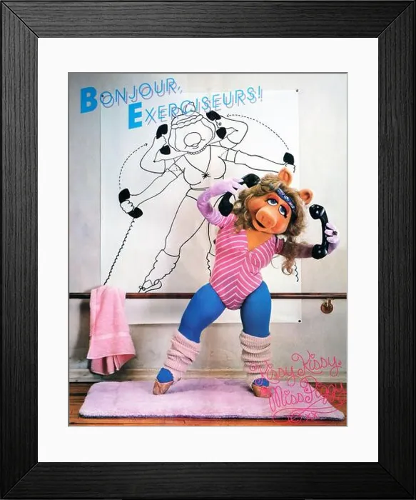 Framed Print : Miss Piggy's Aerobique Exercise Workout Album: LP poster Framed Print : Miss Piggy's Aerobique Exercise Workout Album: LP poster