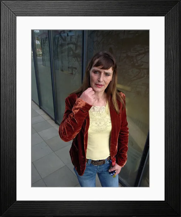 Framed Print : Christiane F. is pictured in October 2006 Framed Print : Christiane F. is pictured in October 2006