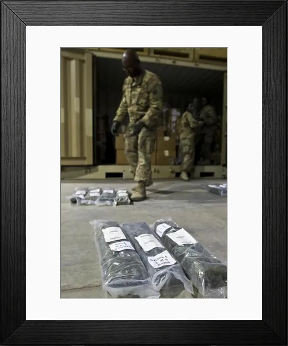 Framed Print : U.S. Army Soldiers layout and inspect equipment inside the Iraq Train and Equipment Fund (ITEF) Framed Print : U.S. Army Soldiers layout and inspect equipment inside the Iraq Train and Equipment Fund (ITEF)