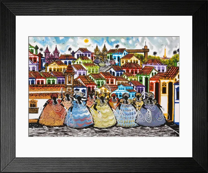 Framed Print : Painting sold in Pelourinho, Salvador Framed Print : Painting sold in Pelourinho, Salvador