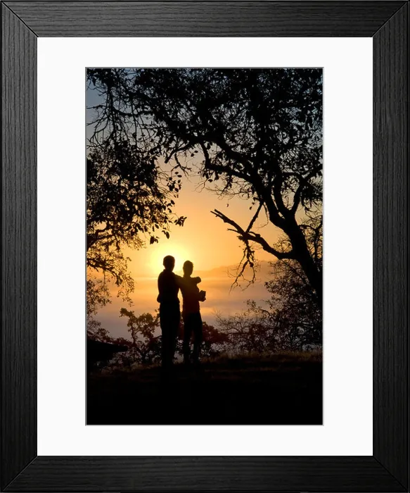 Framed Print : Couple enjoying the scenery in Mendocino County, California Framed Print : Couple enjoying the scenery in Mendocino County, California