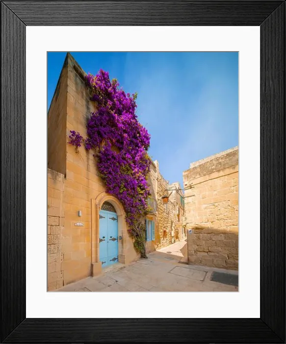 Framed Print : Beautiful attraction in Mdina (the Silent city) Framed Print : Beautiful attraction in Mdina (the Silent city)
