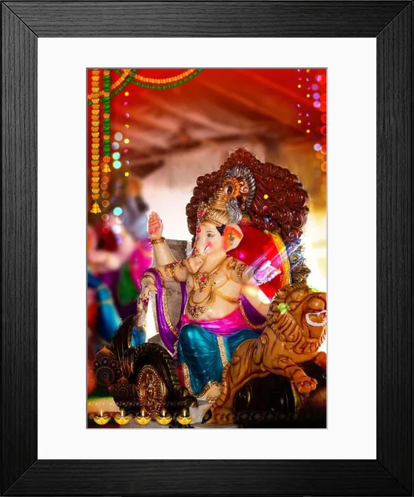 Framed Print : Lord Ganpati idol statue for Happy Ganesh Chaturthi festival of India Framed Print : Lord Ganpati idol statue for Happy Ganesh Chaturthi festival of India