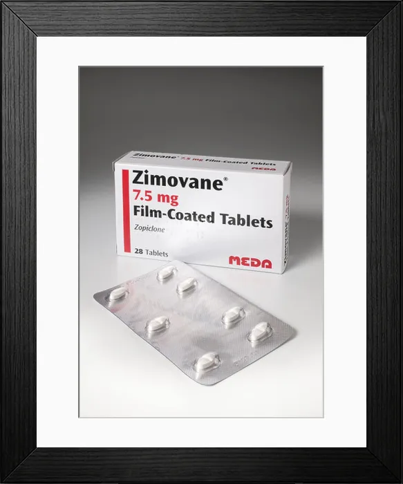 Framed Print : Zimovane sleeping tablets Framed Print : Zimovane sleeping tablets