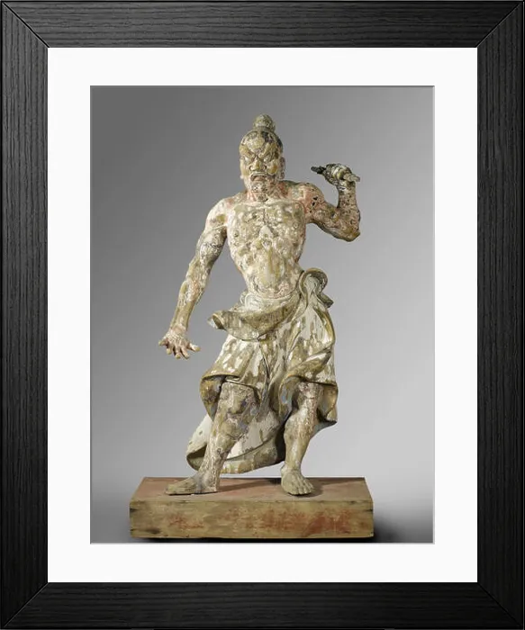 Framed Print : Two temple guardians, Anonymous, c. 1300 - c. 1400 Framed Print : Two temple guardians, Anonymous, c. 1300 - c. 1400