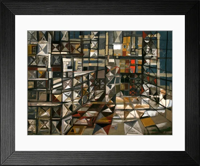 Framed Print : La Veranda - the veranda 1948 Maria Helena Vieira da Silva 1908-1922ortugal Framed Print : La Veranda - the veranda 1948 Maria Helena Vieira da Silva 1908-1922ortugal