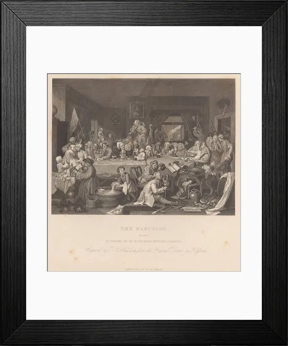 Framed Print : Humours of an Election Entertainment Framed Print : Humours of an Election Entertainment