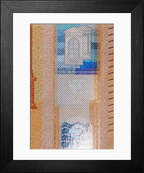 Framed Print : the new 50 euro, authentic fifty euro European Union close up Framed Print : the new 50 euro, authentic fifty euro European Union close up