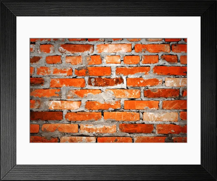 Framed Print : brick wall closeup Framed Print : brick wall closeup