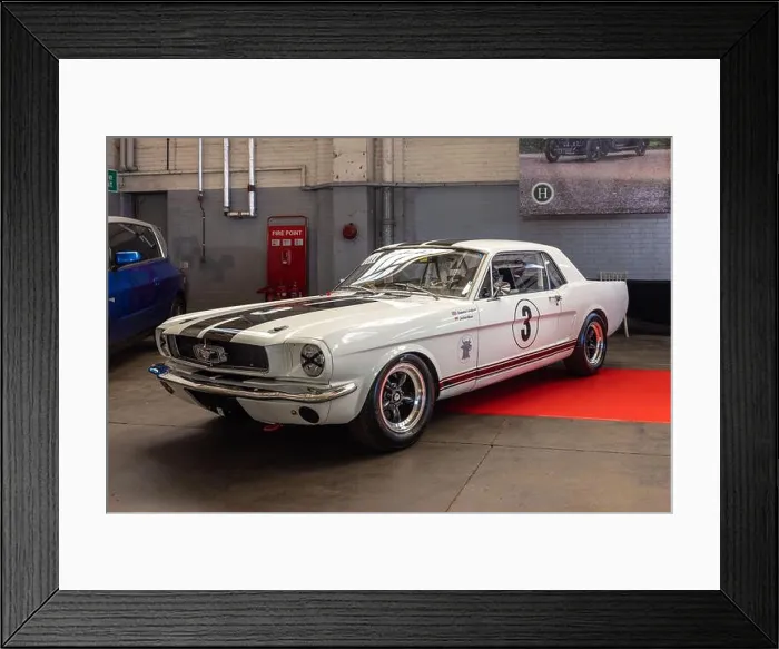 Framed Print : 1966 Ford Mustang FIA ‘AGS 40TD at the Historics Classic & Sportscar Auctioneers held at the Bicester Heritage Centre Framed Print : 1966 Ford Mustang FIA ‘AGS 40TD at the Historics Classic & Sportscar Auctioneers held at the Bicester Heritage Centre