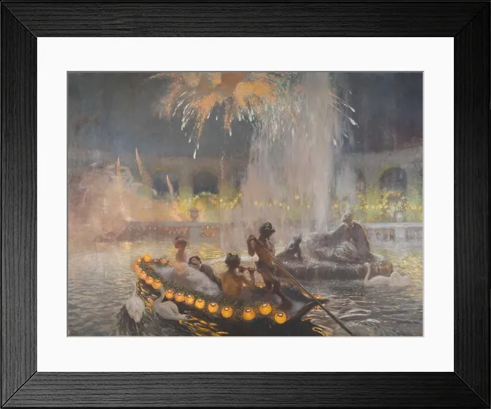 Framed Print : Fête de nuit à Versailles. Museum: Musée d'Orsay, Paris. Author: La Touche, Gaston, de Framed Print : Fête de nuit à Versailles. Museum: Musée d'Orsay, Paris. Author: La Touche, Gaston, de