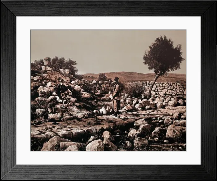 Framed Print : Countryside near bethlehem Supposed Site of the Angels Appearance to the Shepherds Illustration from Photograph Taken Framed Print : Countryside near bethlehem Supposed Site of the Angels Appearance to the Shepherds Illustration from Photograph Taken