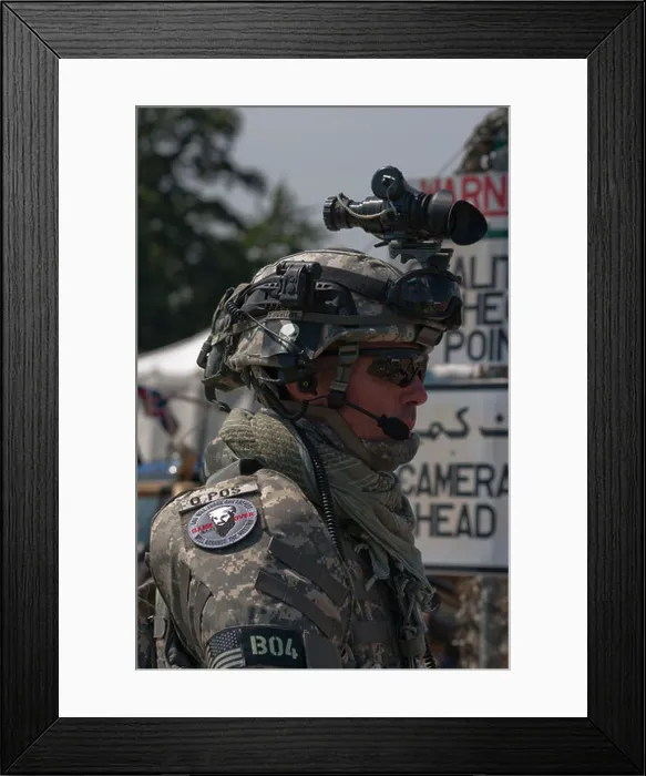 Framed Print : Modern Day Special Ops American Soldier In Uniform Framed Print : Modern Day Special Ops American Soldier In Uniform