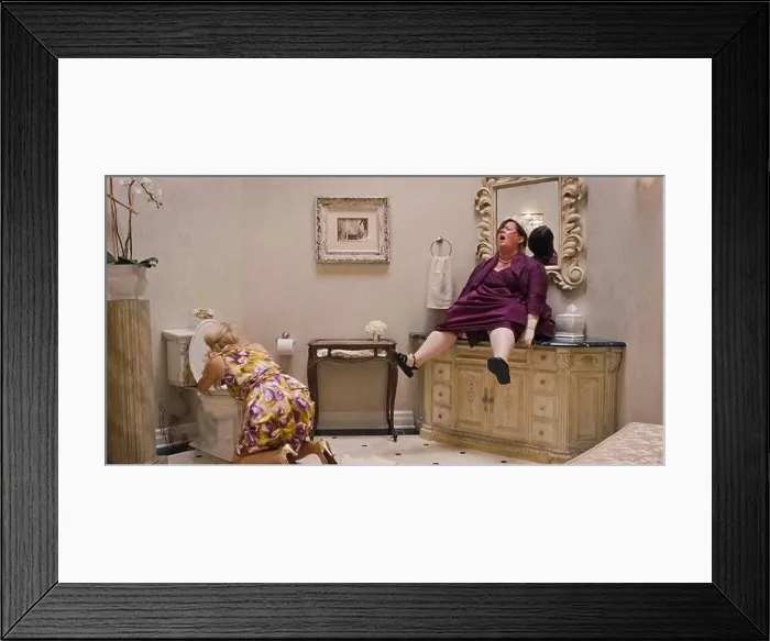 Framed Print : USA. Wendi McLendon-Covey and Melissa McCarthy in a scene from the (C)Universal Pictures film: Bridesmaids (2011) Framed Print : USA. Wendi McLendon-Covey and Melissa McCarthy in a scene from the (C)Universal Pictures film: Bridesmaids (2011)