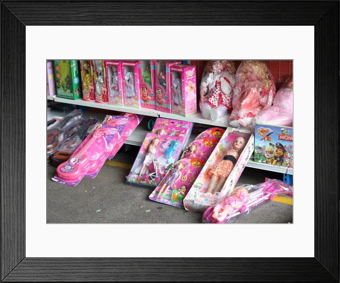 Framed Print : Kids toys for sale at the Dandenong Market Framed Print : Kids toys for sale at the Dandenong Market