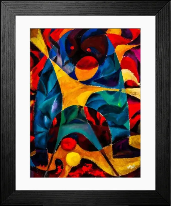 Framed Print : Digital Painting: “Common Man's Struggle” This painting was done by my father late C