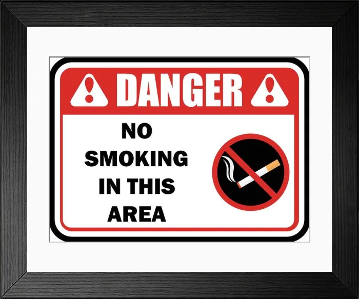 Framed Print : no smoking area for signboard or label. vector illustration Framed Print : no smoking area for signboard or label. vector illustration