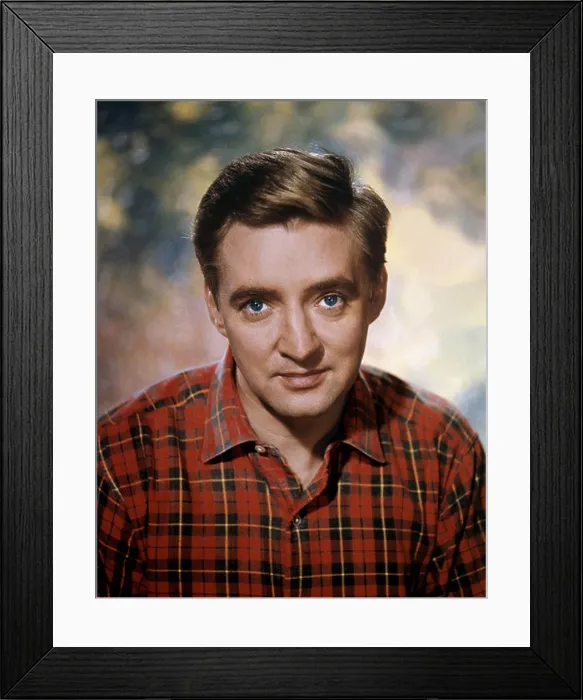 Framed Print : A colour portrait of the film star Oskar Werner pictured in Los Angeles in 1952