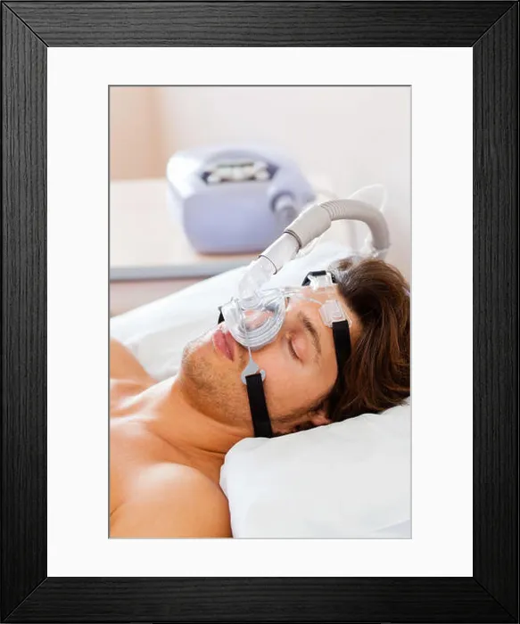 Framed Print : Treatment of sleep apnea and snoring Framed Print : Treatment of sleep apnea and snoring