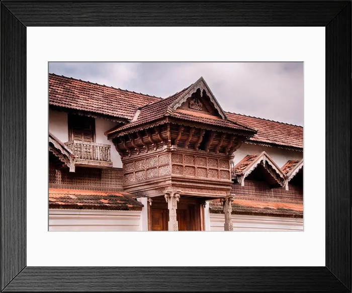 Framed Print : Wooden architecture kerala, Padmanabhapuram palace Framed Print : Wooden architecture kerala, Padmanabhapuram palace