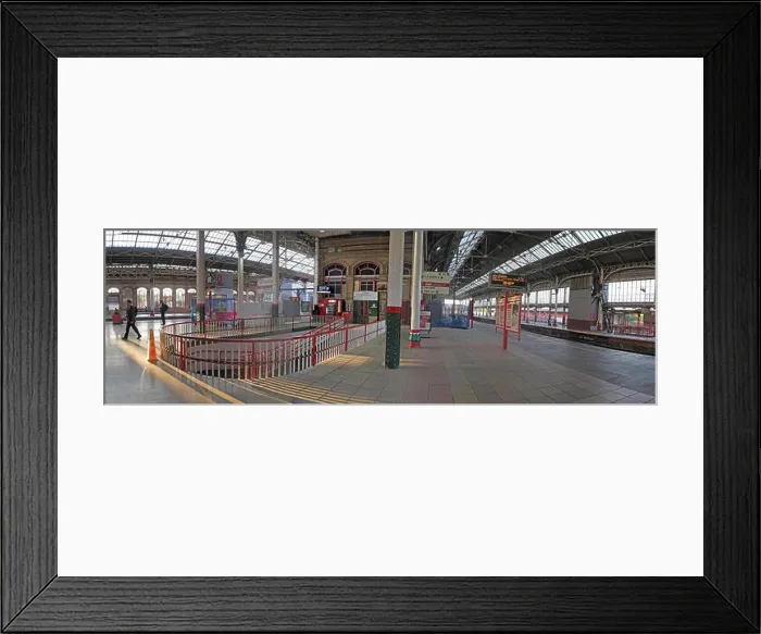 Framed Print : Panorama of Preston Railway Station, WCML, Lancashire, North West England, UK Framed Print : Panorama of Preston Railway Station, WCML, Lancashire, North West England, UK