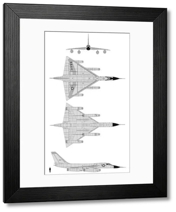 Framed Print : The B58 Schematics refer to detailed technical drawings of the Boeing B-58 Hustler Framed Print : The B58 Schematics refer to detailed technical drawings of the Boeing B-58 Hustler