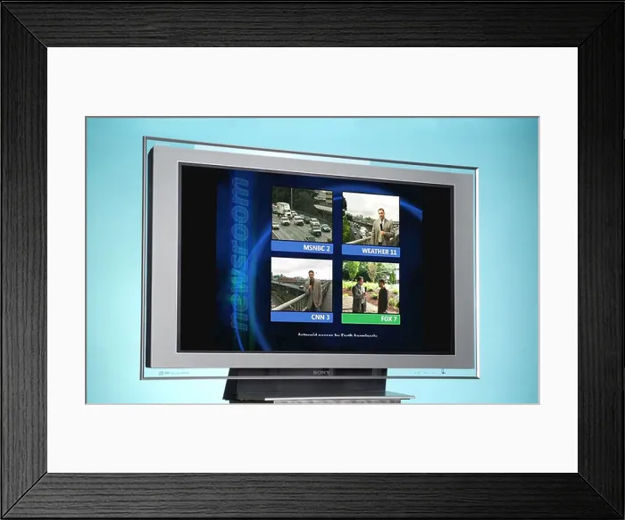 Framed Print : A Sony Plasma TV Framed Print : A Sony Plasma TV