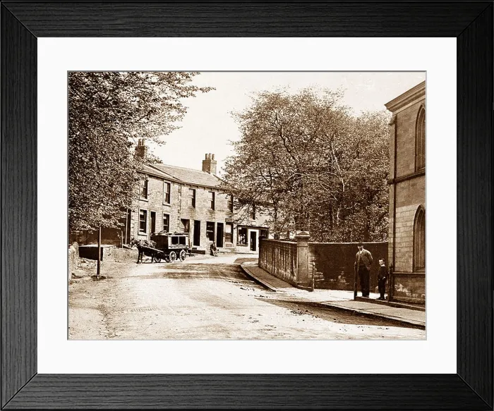 Framed Print : Gomersal Hill Top early 1900s Framed Print : Gomersal Hill Top early 1900s