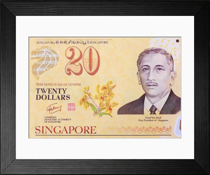 Framed Print : National currency of Singapore (Singapore Dollar) Framed Print : National currency of Singapore (Singapore Dollar)