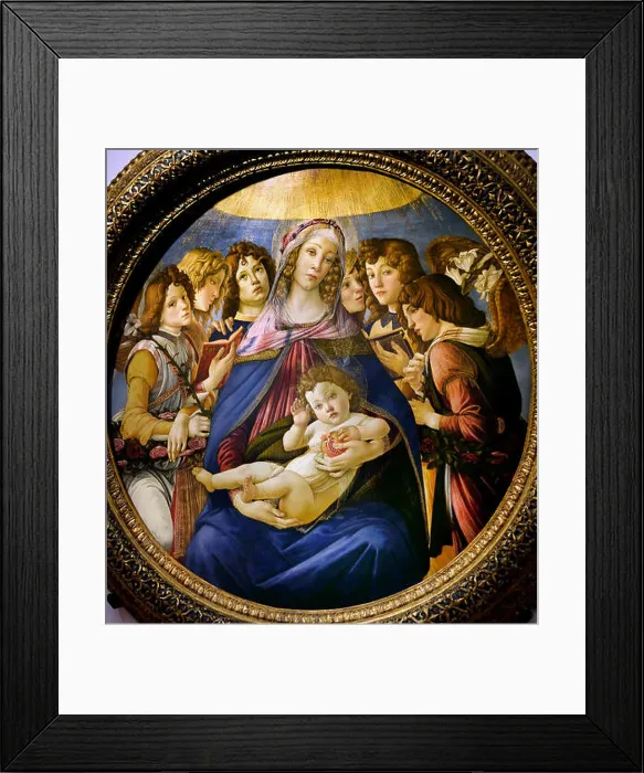 Framed Print : Madonna of the Pomegranate (Madonna della Melagrana) 1487 Sandro Botticelli ( Alessandro di Mariano Filipepi) Framed Print : Madonna of the Pomegranate (Madonna della Melagrana) 1487 Sandro Botticelli ( Alessandro di Mariano Filipepi)