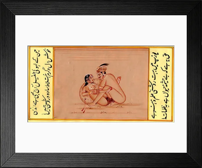 Framed Print : Kama Sutra Illustration. 19th Century?. Unknown 333 KamaSutra39 Framed Print : Kama Sutra Illustration. 19th Century?. Unknown 333 KamaSutra39