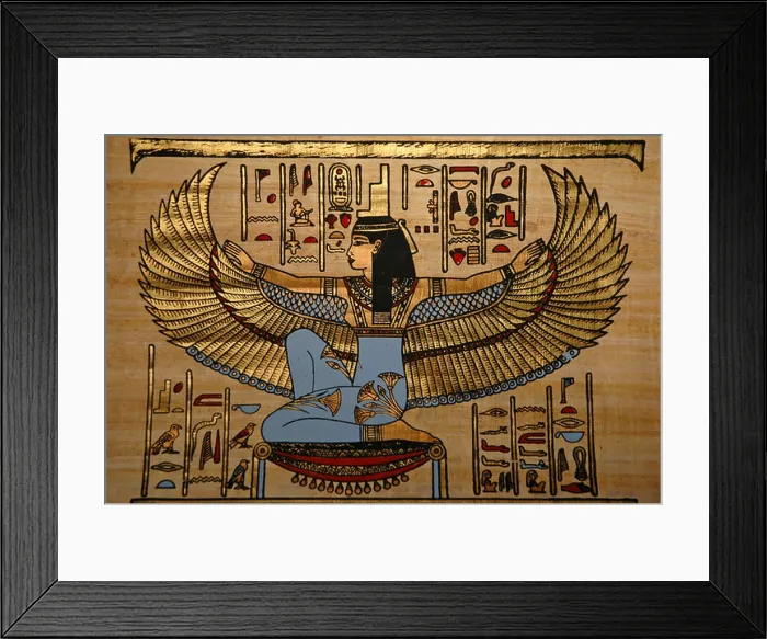 Framed Print : Egyptian souvenir papyrus art Framed Print : Egyptian souvenir papyrus art