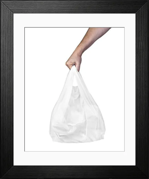 Framed Print : plastic bag white shopping carry polluion environment Framed Print : plastic bag white shopping carry polluion environment